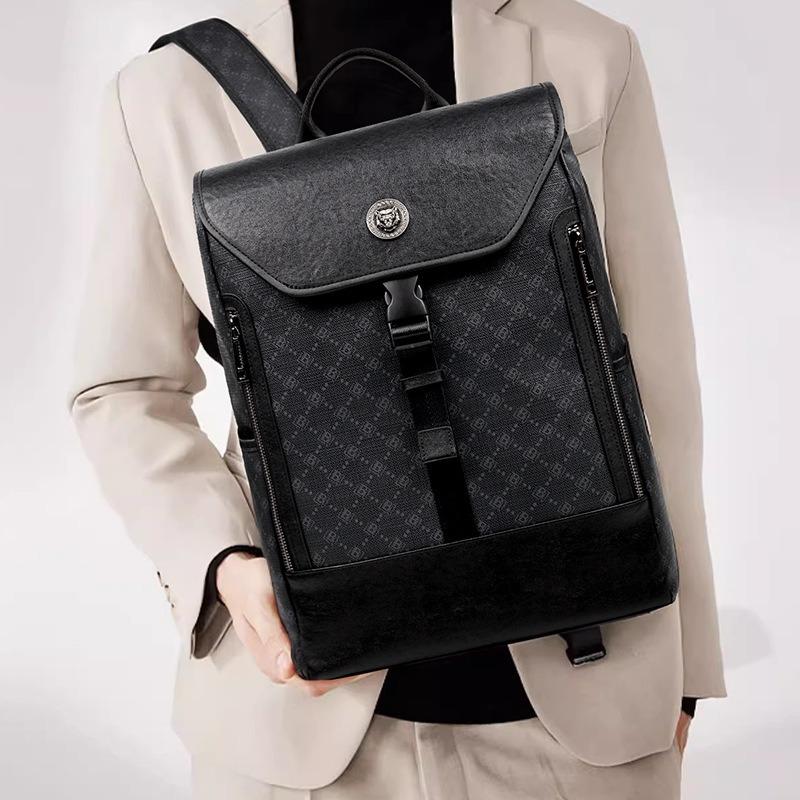 Men's Genuine Leather Backpack Men's Fashion Men's Bag Premium Sense Large Capacity Computer Bag Lightweight Trend Backpack