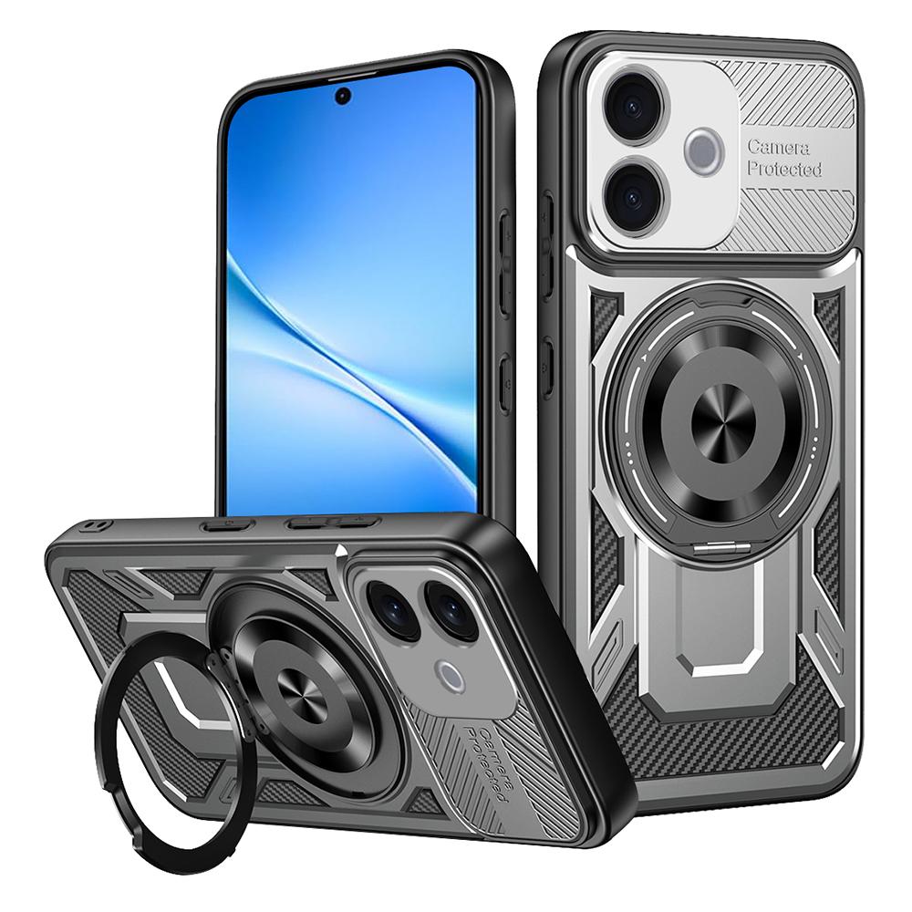 Magnetic Case For vivo V60 Lite 5G / V60 Lite 4G Rotating Kickstand TPU + PC Phone Cover