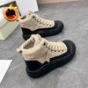 Short Plush Casual Shoes Women 2025 Winter New Padded Flat Sneakers Cotton Sneakers Womens Shoes Thick Bottom Casual Snow Shoes