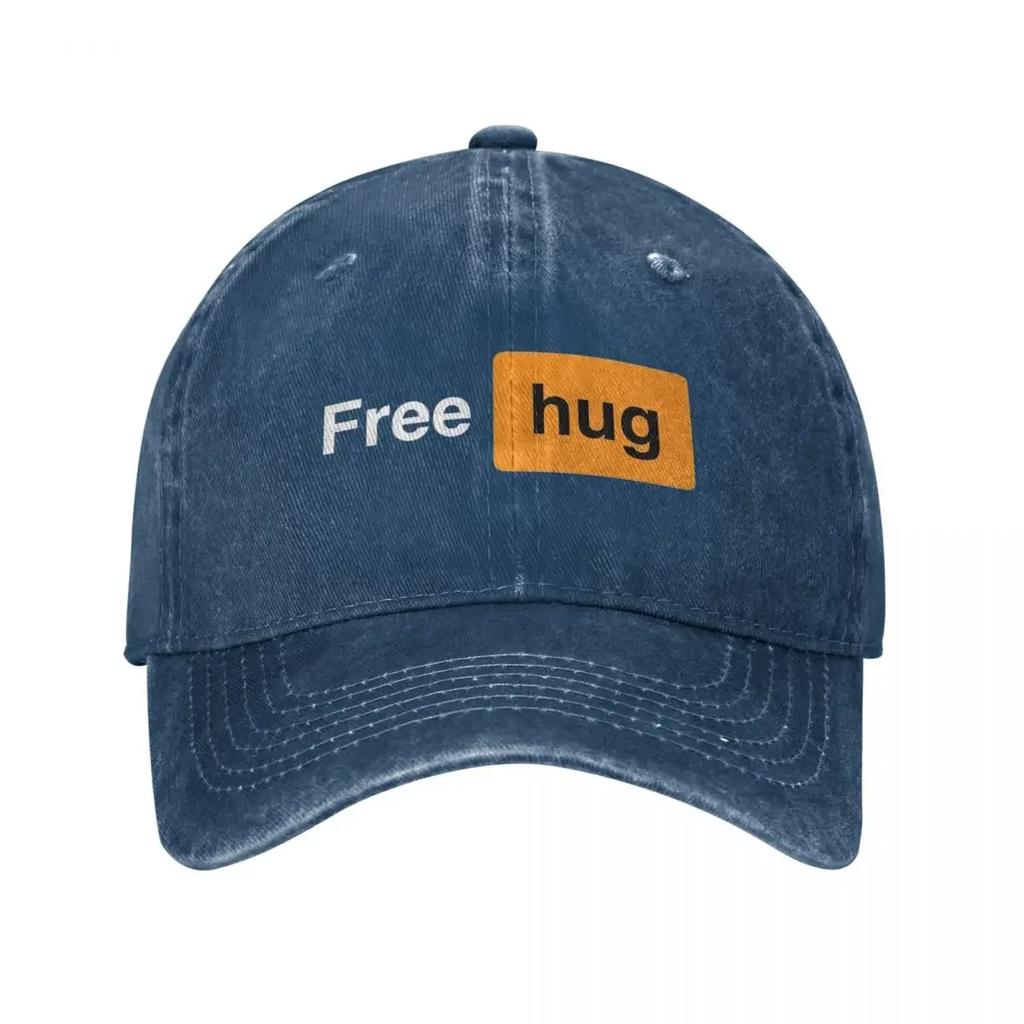 Step Bro Hilarious Joke Denim Baseball Cap Free Hug Outdoor Trucker Dad Hat Summer Unisex Men Fashion Sun-Proof Baseball Caps