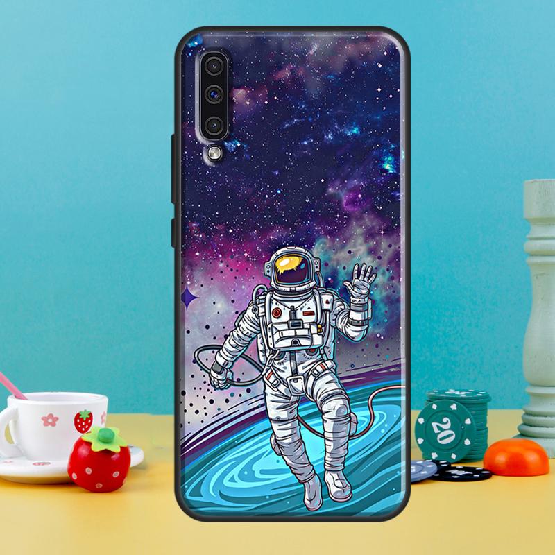 Cartoon Space Astronaut Case For Samsung Galaxy A16 A56 A15 A22 A52 A32 A54 A14 A26 A36 A55 A35 A05 A06 A53 A33 A13