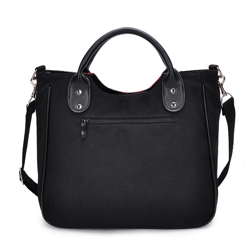 Холщовая сумка с человеческим принтом, готическая женская сумка, модная Холстовая сумка с черепом розы, большая сумка, женские ручные сумки