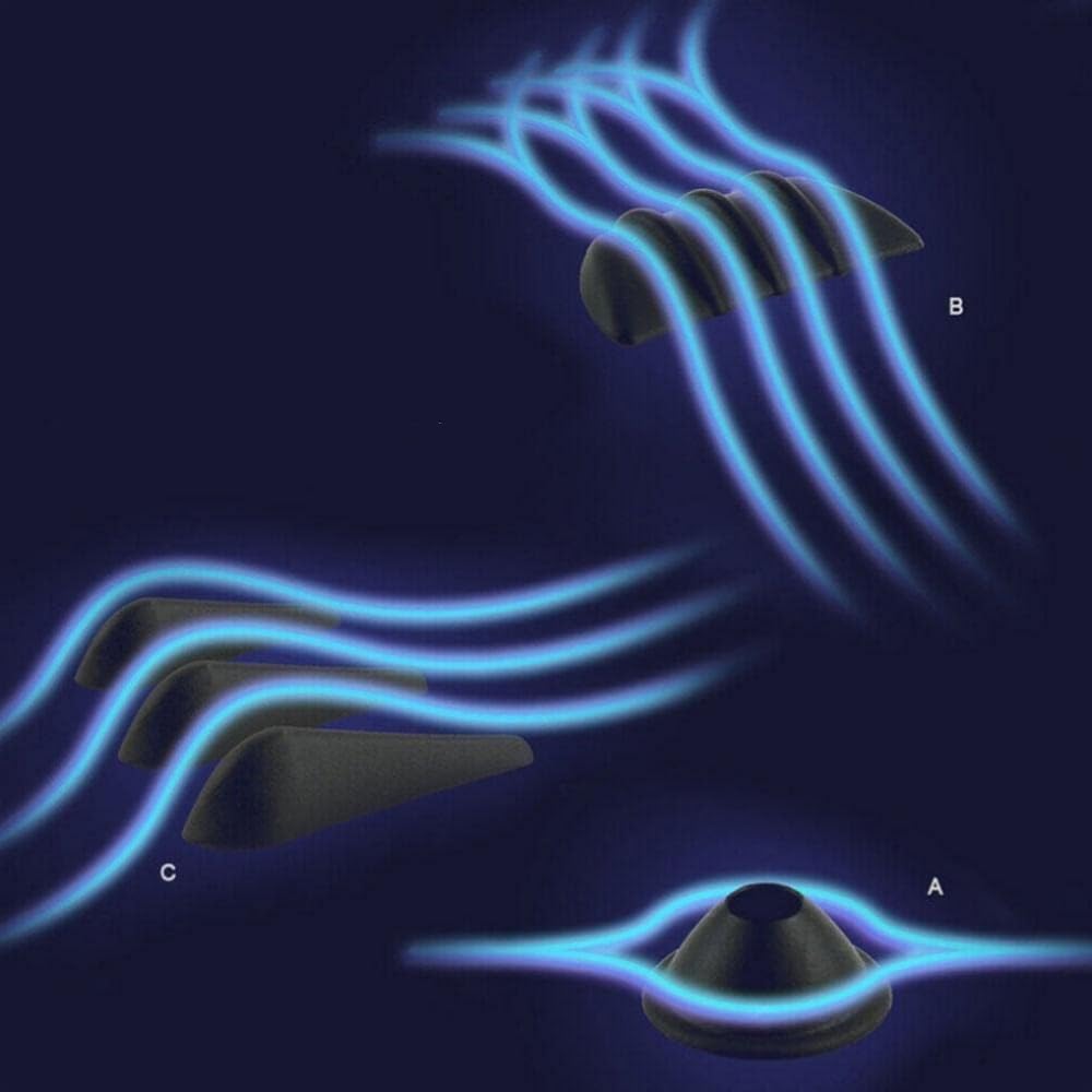 Предотвращение шума ветра, Снижение шума ветра, Комплект плавников для снижения шума ветра, Для автомобилей, Экстерьер, Интерьер, Ветер, Двери, Задний