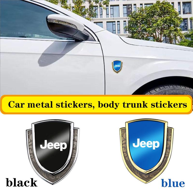 RKM3 3D Metal Car Side Fender Trunk body Emblem Badge sticker For Jeep Grand Cherokee Wrangler JK Gladiator Compass Renegade Patriot