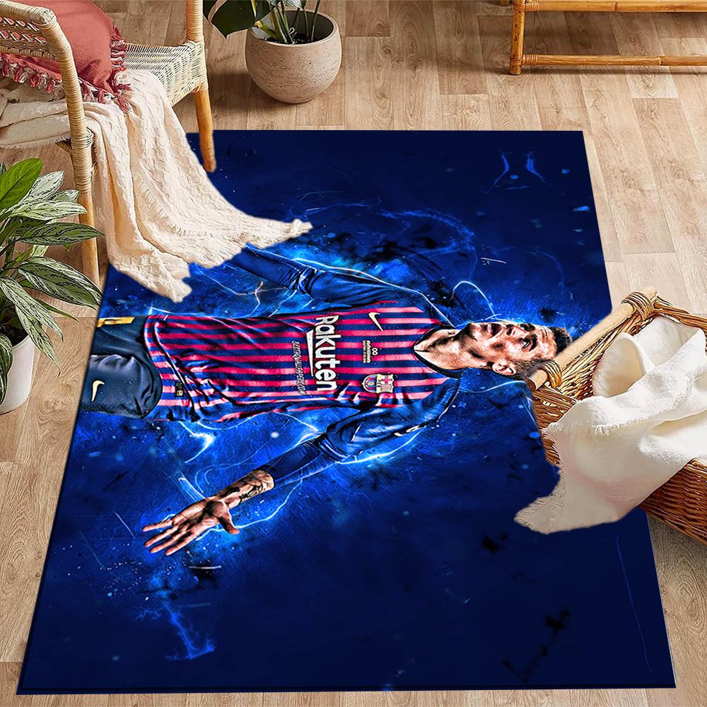Brazilian Soccer Player Action. Carpet Perfect for Dormitory Kitchen Balcony Foyer Anti-slip Rug Decorate Offices Perfect Birthday/Christmas Gift Idea