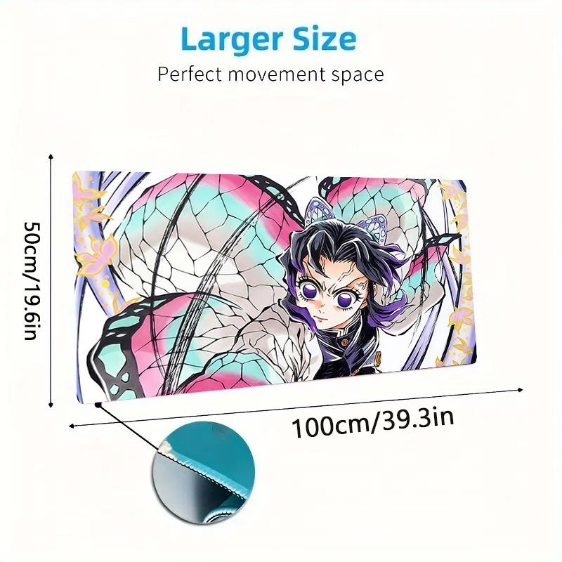 Shinobu Kocho2 Print Cushion Non-slip Laptop Tablet Big Mousepad XXL Mat Mini PC Playmat With Lock edge