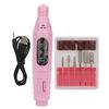 USB Portable Electric Nail Drill Machine Nail Drill Manicure Nail Polisher Tool KitPink USB