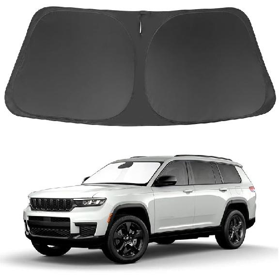 TINGLU Солнцезащитный козырек для Tesla Model X Tesla X 2016-2024 2025 Аксессуары Солнцезащитный козырек на лобовое стекло Защита от УФ-лучей Накидка на солнцезащитный козырек С