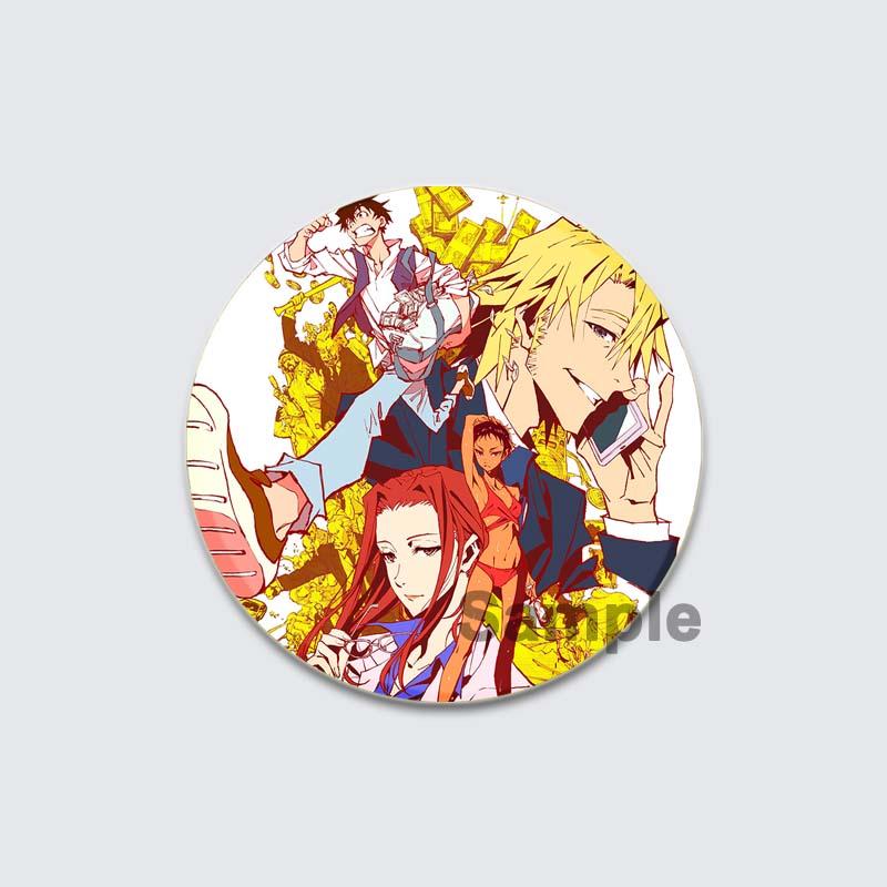 32/44/58mm Great Pretender Pin Round Cartoon Funny Snap-in Brooches for Backpack Cothes Accessories Anime Collection Badge Hat Decoration