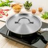 Универсальная круглая крышка для кастрюли из нержавеющей стали, прочная, плоская, сменная, для сковороды, кастрюли, крышки для сковородок