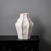 Large Irregular Ceramic Vase in Wabi-Sabi Style for Entrance Hall Decor, Rough Clay Pottery for Artful Hotel or B&B Decorations