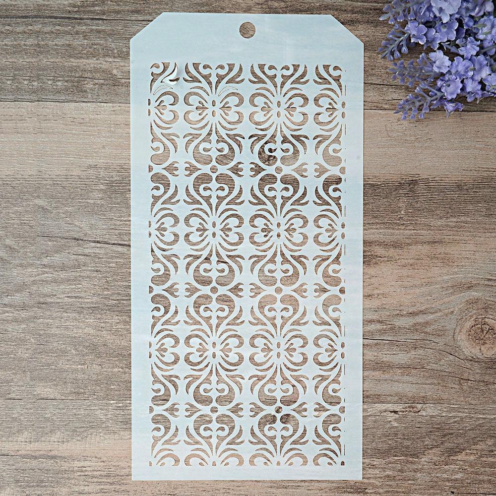12*24 см DIY ремесло бесшовный трафарет для рисования штамповки для скрапбукинга штампы альбом декоративное тиснение бумажные карты