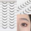 10 Pairs Natural Look Manga Lashes Japanese Cosplay Faux Mink Lashes  for Women