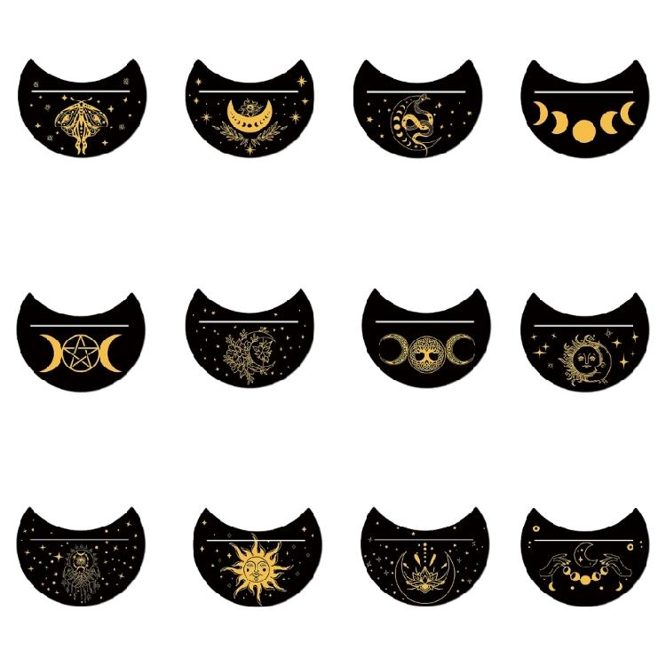 Moon Phases Tarot Altar Stand Holder Witchcraft Supplies Wood Tarot Stand Holder