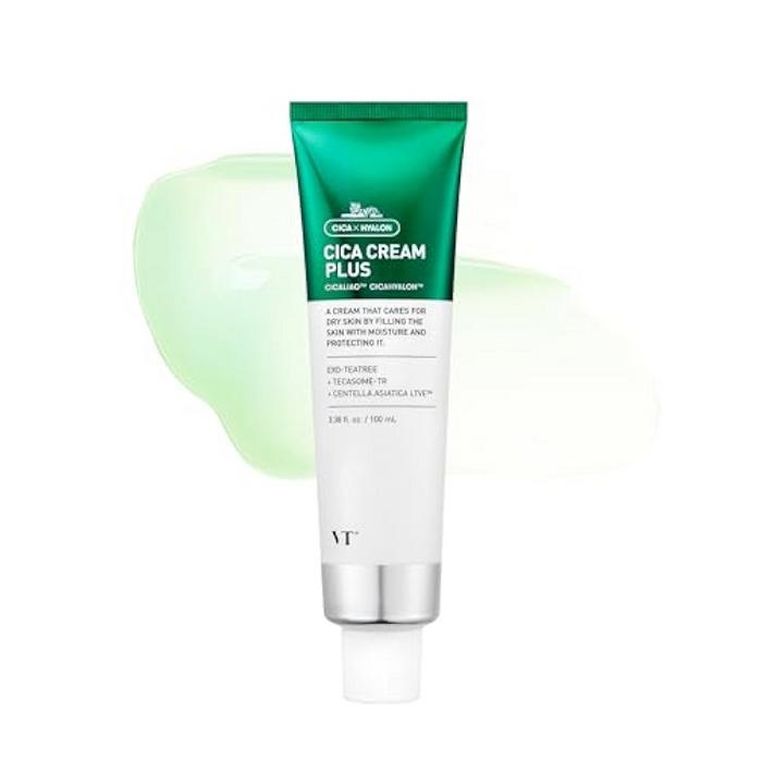 VT CICA Крем ПЛЮС 100мл/ Легкий, Увлажняющий и Успокаивающий, Увлажняющий, Корейская косметика, K-beauty