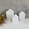 House Shape Candle Mould Handmade Small House Silicone Mold Resin Mould Scented Candle Making Mold for DIY Decoration