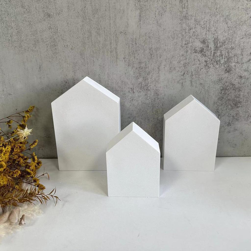 House Shape Candle Mould Handmade Small House Silicone Mold Resin Mould Scented Candle Making Mold for DIY Decoration
