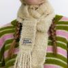 DANCING GRANDMA ANGORA Tail MUFFLER : WARM IVORY