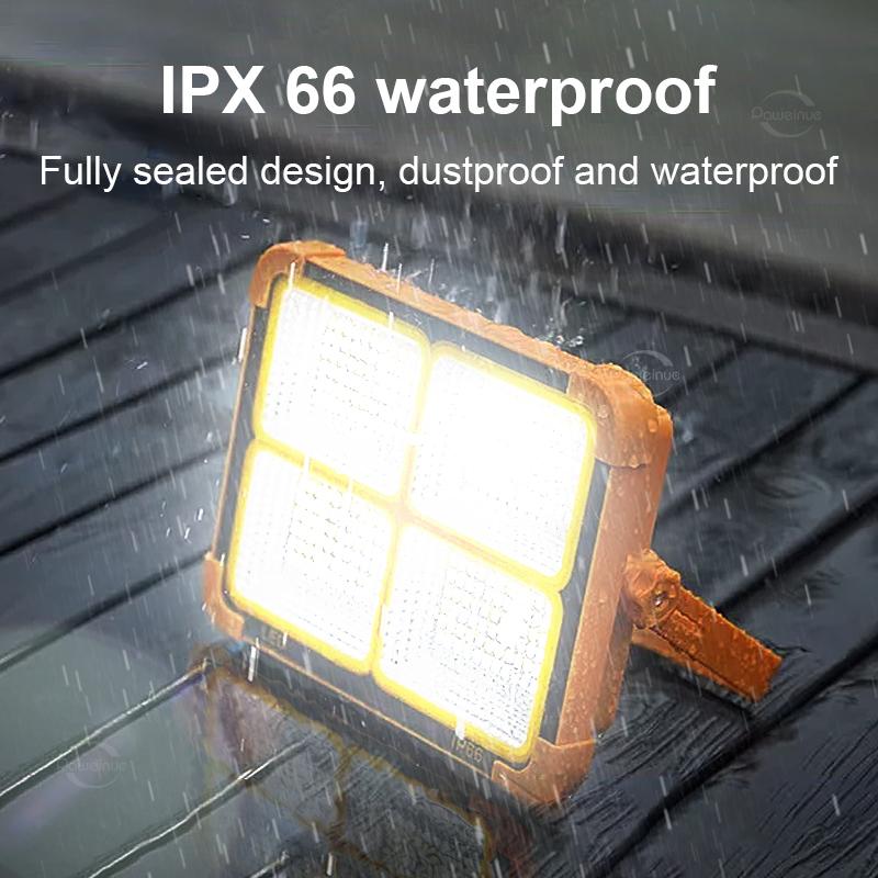 20000mah Portable Solar Lantern LED Tent Light Rechargeable Lantern Emergency Night Market Light Outdoor Camping Bulb Lamp