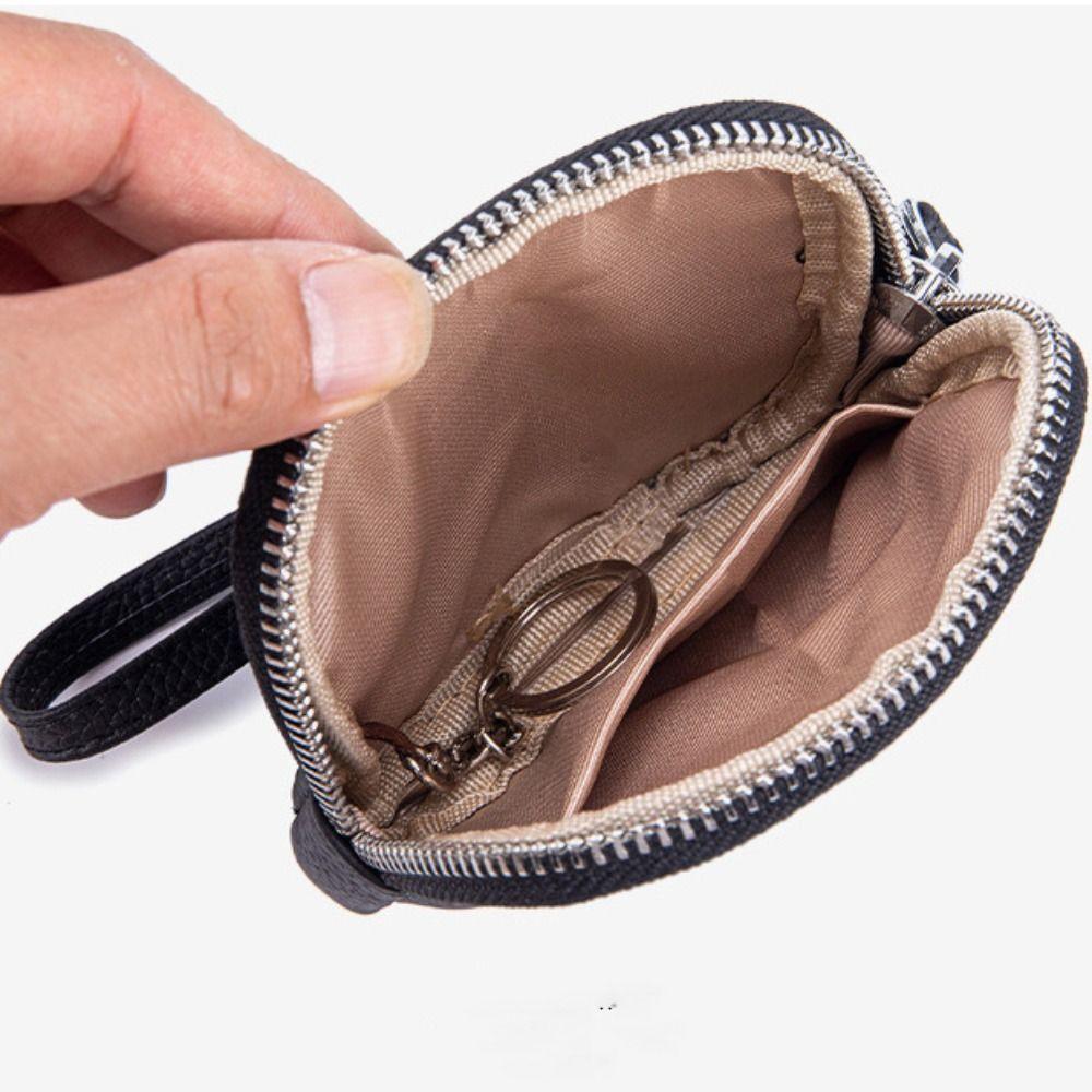 Multifunctional Mini Lipstick Bag with Keychain Earphone Storage Bag Small Flower Wallet  For Mom