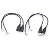 5pcs/lot 2pin/4Pin USB 2.0 Power Supply Cable Female Male Wire Jack Charging Extension Connector Wire 5V 30cm