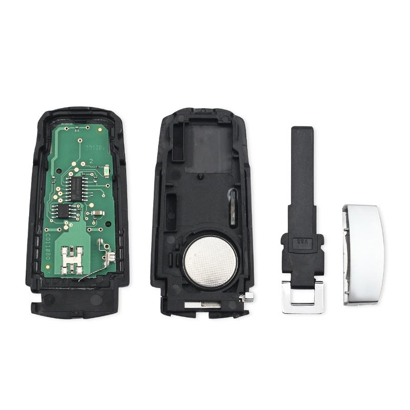 KEYYOU With Battery 3 Buttons Flip Smart Car Remote Key ID48 Chip 3C0959752 BA BG 433MHZ ID48 For VW Passat B6 3C B7 Magotan CC