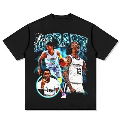 Футболка Ja Morant 12 Memphis, лето 2025 г., баскетбольные фанаты, футболки с коротким рукавом, мужские и детские хлопковые футболки, спортивные топы