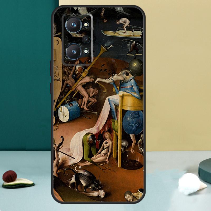 Искусство Иеронима Босха Для Realme 14 13 Pro Plus 10 11 12 GT 5 6 6T GT7 Pro C61 C55 C53 C51 C21Y C25S C75 C67 Чехол
