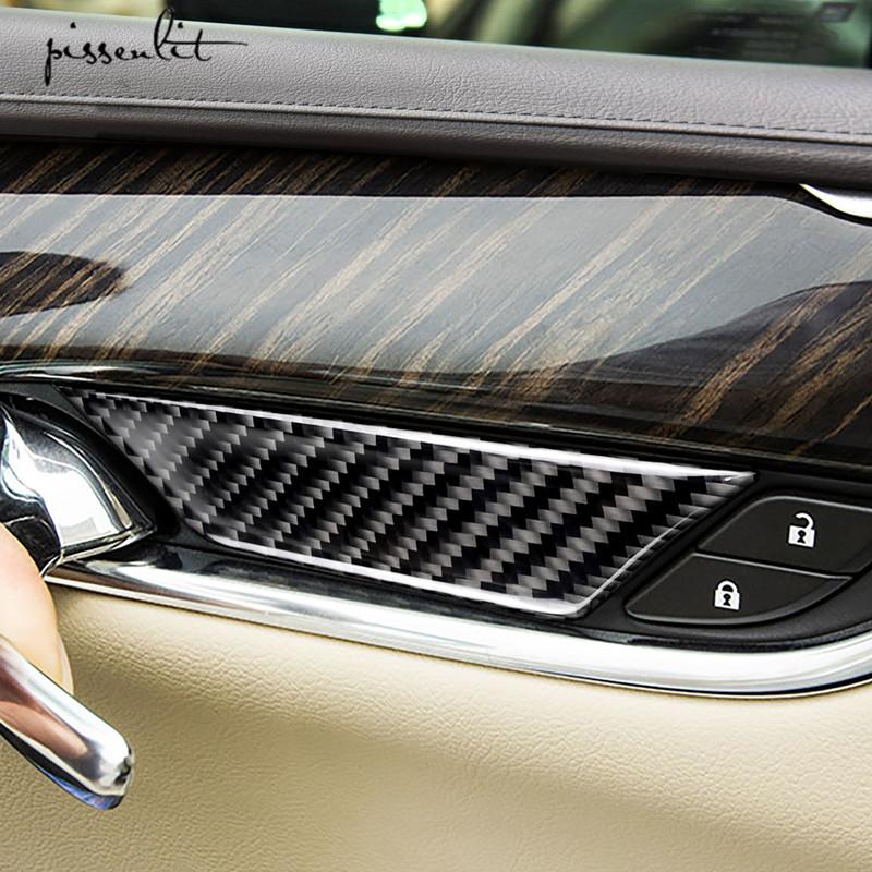 Для Cadillac XT5 2016-2019 наклейки на автомобиль из углеродного волокна накладка на дверную ручку автомобиля 4 шт. аксессуары для стайлинга автомобиля