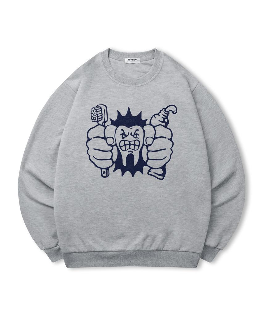 TOPBOY [Non-Fleece Or Fleece] Dentist Printed Sweatshirt (Type A)