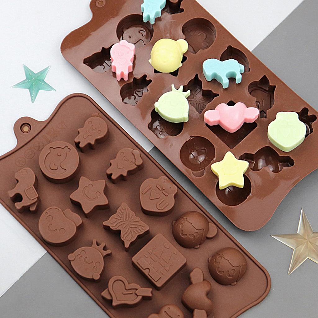 Пары силиконовые формы для шоколада своими руками милые персонажи из мультфильмов форма для льда желейное печенье лунный торт желейные конфеты инструмент для изготовления декора торта