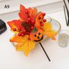 Pumpkin Berry Branches Pumpkin Maple Leaf Decor Artificial Maple Leaf Halloween Decor  Festival