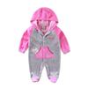 Newborn Baby Boy And Girl Infant Hooded Clothing Velvet Winter Spring One Piece Kid Long Sleeve Kidswear Aapparel Newborn Suits Tddler Romper