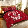 Custom Name,Liverpool Pattern Bedding Home Decoration Birthday Gift ( 1 Duvet Cover + 2 Pillowcase, Without Core),fan Merchandise.