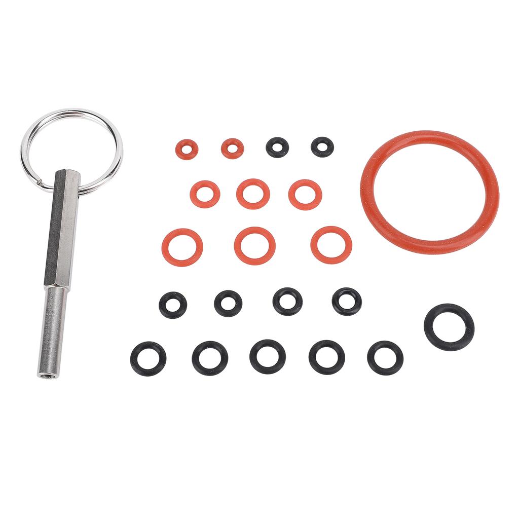 Инструмент для ремонта кофемашины с силиконовыми кольцами Ключ для ремонта кофемашины из нержавеющей стали