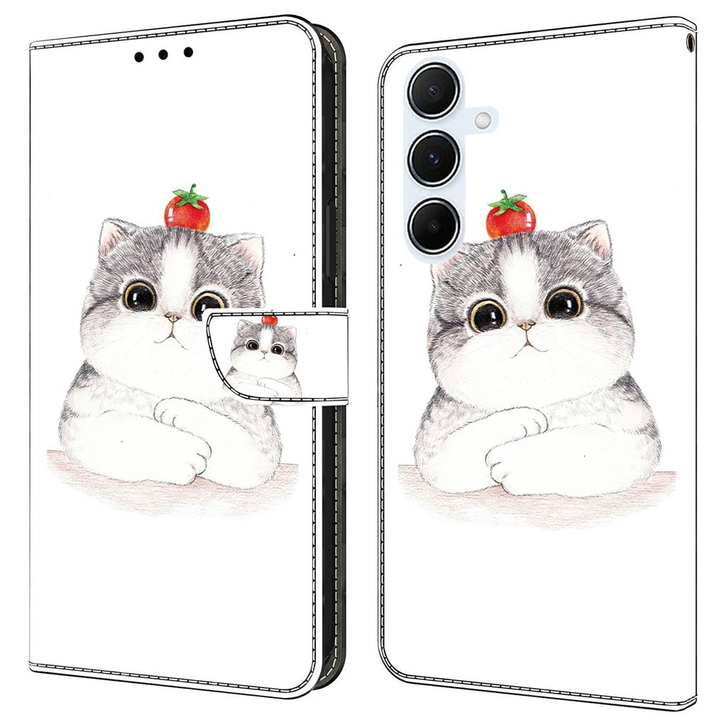 Чехол для Samsung Galaxy A16 5G/4G с печатью узора, противоударный кожаный чехол-книжка с кошельком для телефона