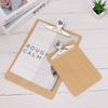 1Pc Wooden Clipboard A4 A5 Wood Clips Writing Sheet Pad Note Board Storage Folders Clips Office Restaurant Hotel Supplies