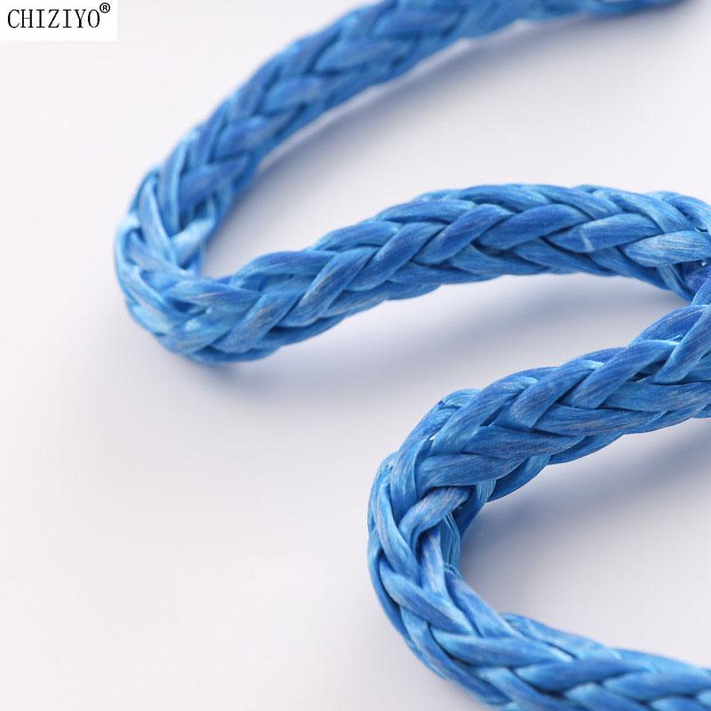 15 м 6 мм спасательный буксировочный трос буксировочная лебедка трос струна синтетическое волокно 5500 фунтов/7700 фунтов для квадроцикла UTV автомобиля внедорожника