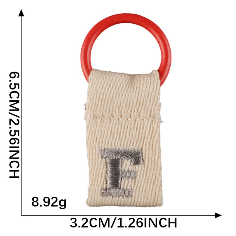 Embroidery 26 Letter Key Chain Key Ring Business Key Holder Creative Alphabet Car Key Buckle  Man