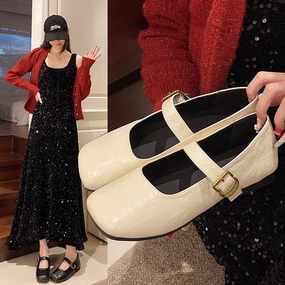 Модная женская обувь Осень Женская обувь Оксфорды Элегантное осеннее платье Новые мокасины Кожа Удобные Летние Балетки Мэри Джейн Элегантный Су