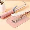 Travel Curling Iron Straightener Holder Non-Slip Pad Silicone Heat Protecting Pad