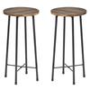 Counter Stools (Set of 2) - Round Counter Chairs, Bar Chairs, High Stools for Kitchen and Breakfast, 30cm Wide X 30cm Deep X 60cm High, Easy As