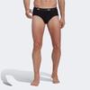 adidas Комплект нижнего белья Active Flex с логотипом и треугольным принтом, 3 пары мужского нижнего белья, черный GB0807