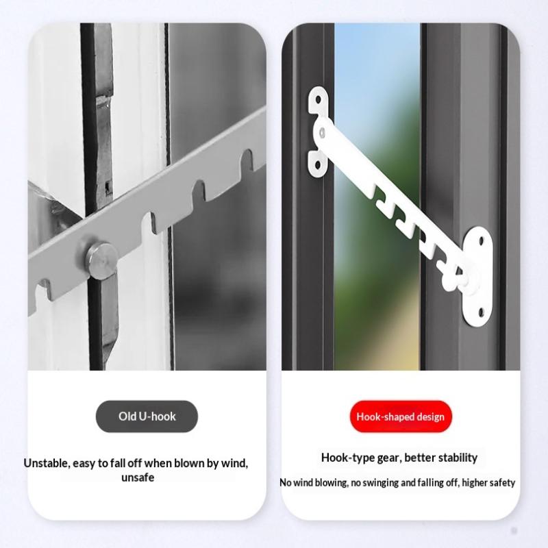 1 шт. Регулируемый ограничитель положения окна, защелка, ветрозащитный упор, стопор для поворотно-откидной створки, блокирующий замок.