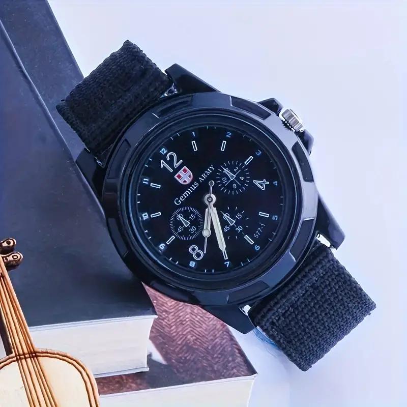 Популярные мужские часы с нейлоновым тканым ремешком, спортивные военные часы, идеальный выбор для подарков