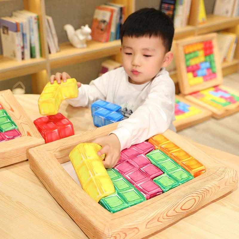 Детская подушка-пазл раннее развитие развивающие игрушки русский строительный блок декоративная подушка