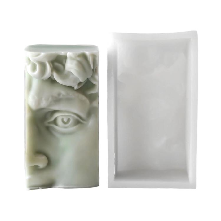 Силиконовые формы для свечей в виде человеческого лица для изготовления эпоксидной смолы, для свечей, мыла, многофункциональная силиконовая форма, термостойкая