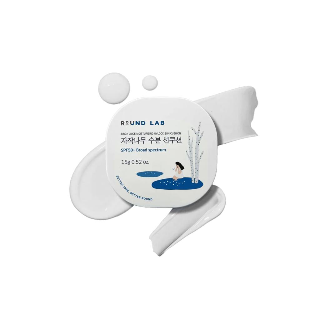 ROUND LAB Увлажняющий солнцезащитный кушон с березовым соком UVlock, SPF 50+, 15 г (0,52 унции)