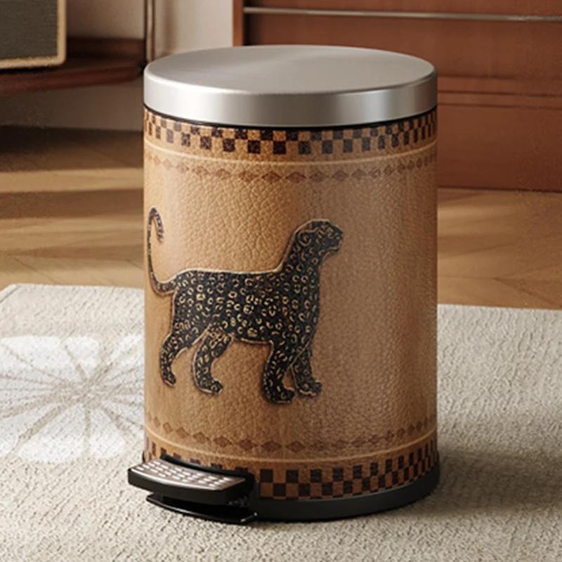 Винтажные мусорные баки, металлический мусорный бак, роскошная мусорная корзина для гостиной, большая емкость, отдельные мусорные баки, вещи для дома и кухни