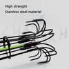 New 6-claw Hanging Explosive Double Hook with Fishing Bait Cage Feeder, Anti-hanging Bottom-facing Anchor Octopus Fishhook Tools